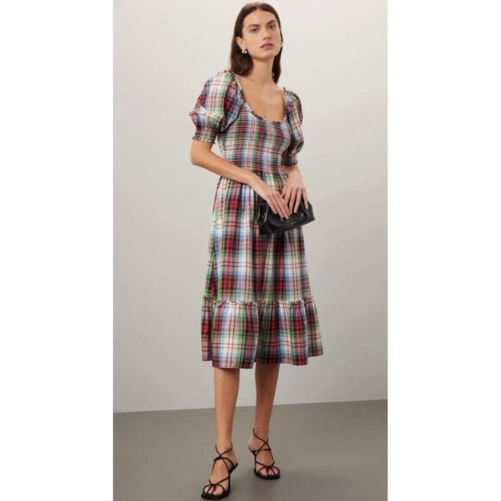 Hill House Louisa Multicolor Plaid Nap Dress